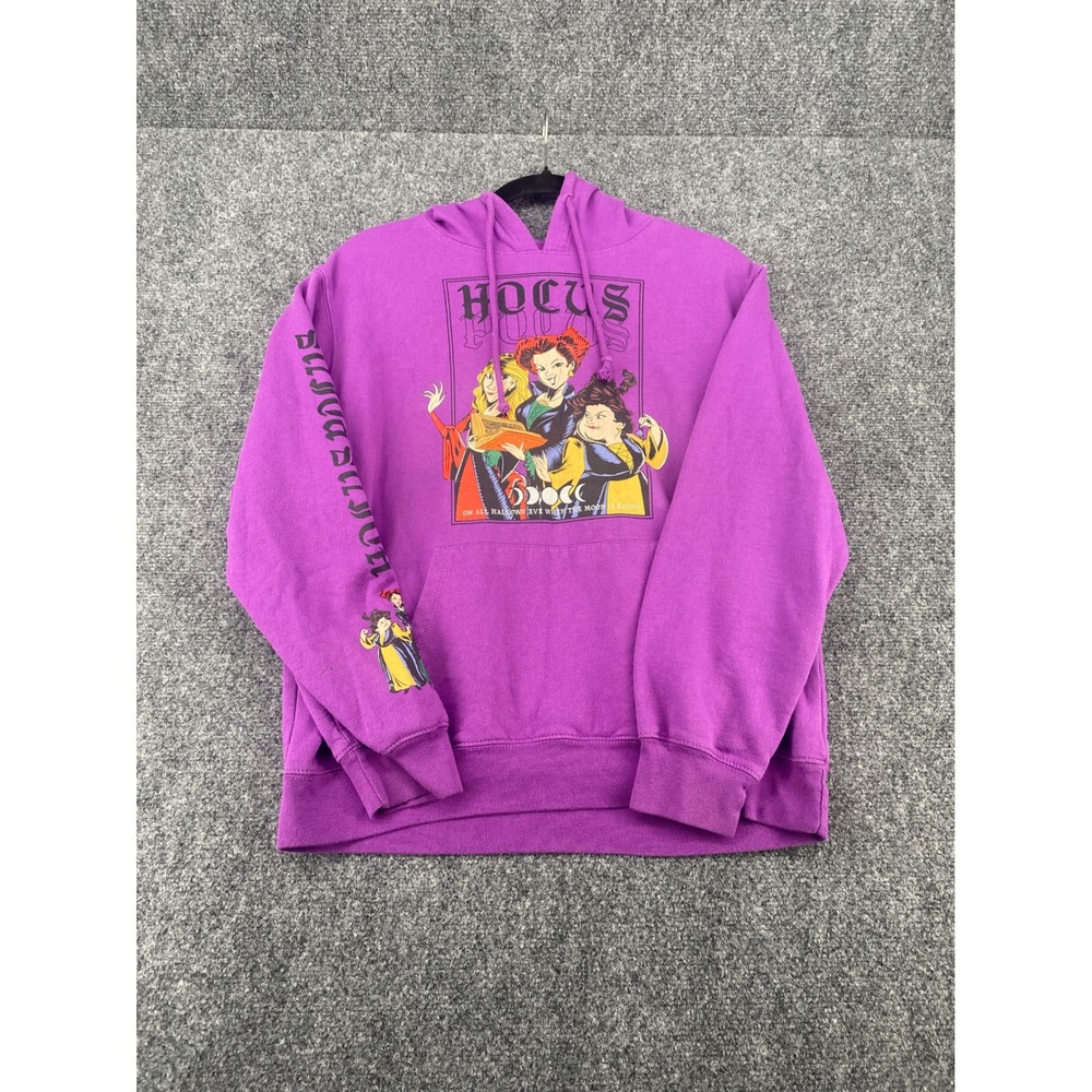 Disney Hocus Pocus Graphic Hoodie Sanderson Sisters Purple Large 11-13 Halloween